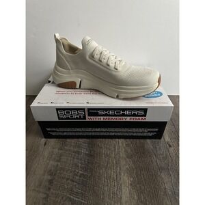 Skechers Bobs Sport Sparrow Flex Men's Sneakers Off White Vegan Size 10 New